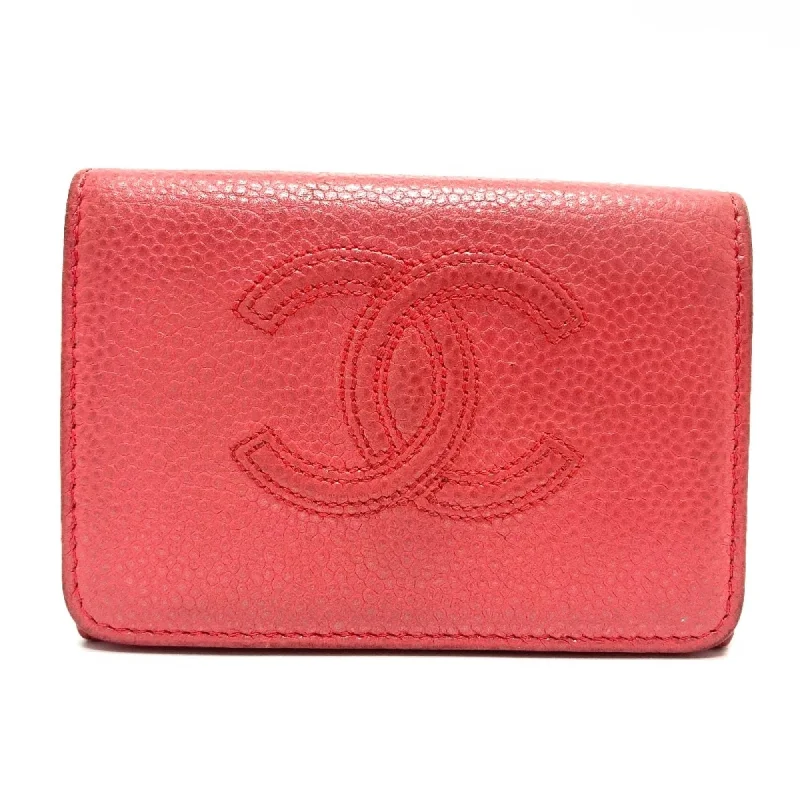 Chanel Small Crossbody Bag for TravelChanel A70796 CC Mark Compact Trifold wallet salmon pink