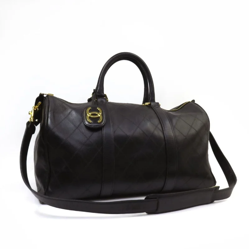 Chanel Black Handbag for Business MeetingsCHANEL Bicolor Boston Bag Handbag