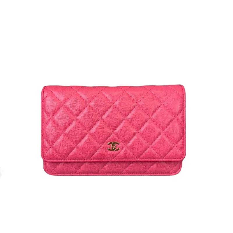 Chanel Limited Edition Handbag for CollectorsWOC Quilted Caviar Pink GHW