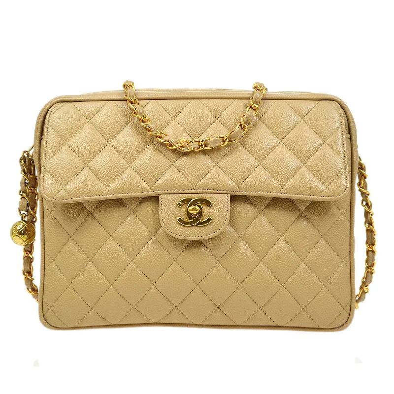 Chanel Colorful Handbag for Spring OutfitsChanel 1994-1996 Beige Caviar Pocket Camera Bag Large