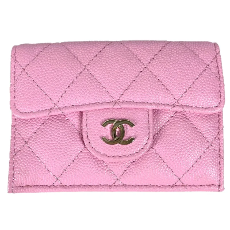 Chanel Black Handbag for Business MeetingsChanel AP0230 Compact wallet Trifold wallet pink