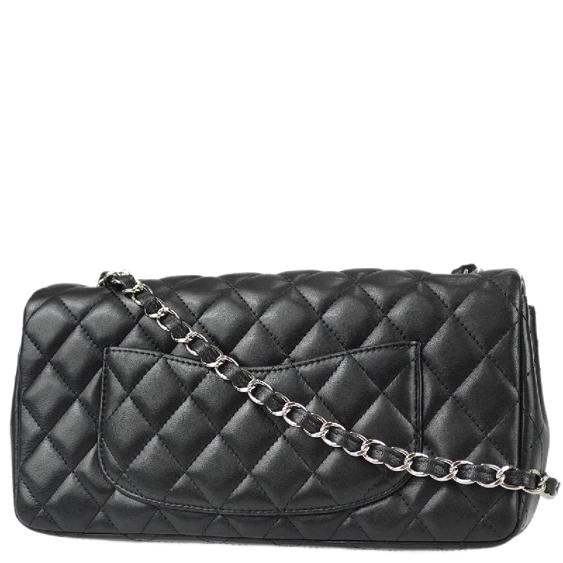 Chanel Lightweight Handbag for Daily ErrandsChanel 2009-2010 Black Lambskin East West